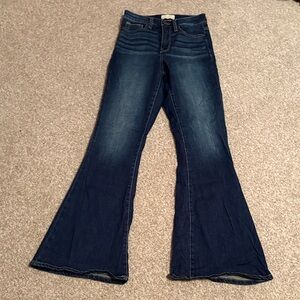 Sterling & Stitch Dark Blue Flare Jeans